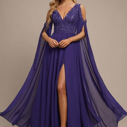 Robe Longue Violet Foncé